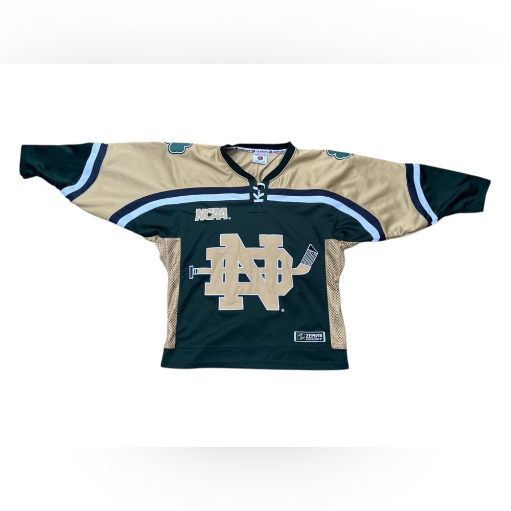 Vintage Men’s Size 44 Zephyr NCAA Notre Dame Fighting Irish Hockey Jersey